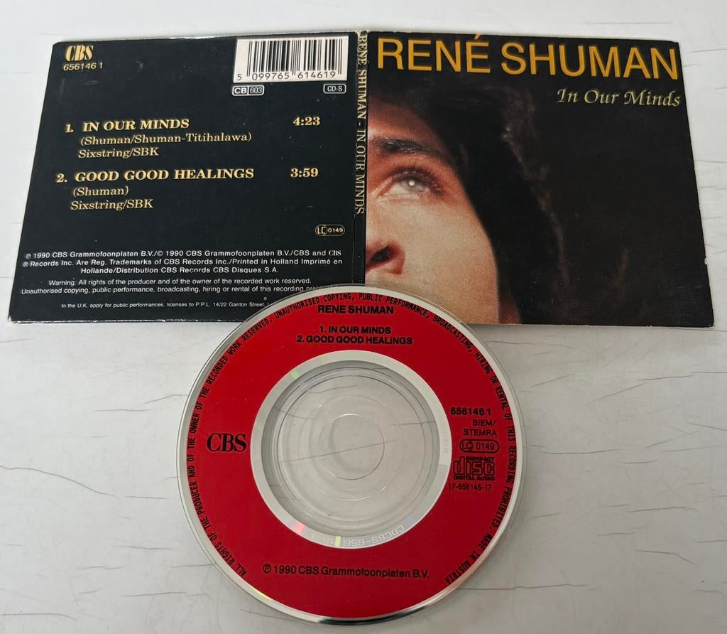 René Shuman - In our minds (RARE, mini-disc), Ophalen of Verzenden, Zo goed als nieuw
