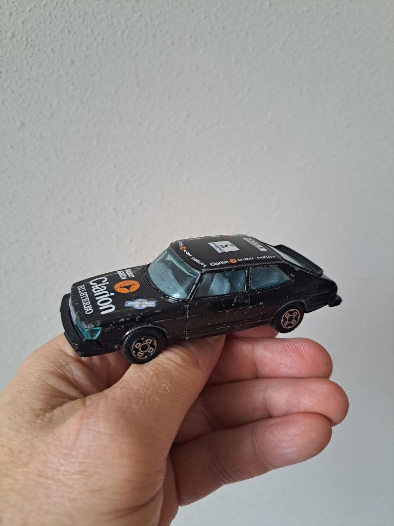 Saab 900 Turbo Rally Clarion 1:43 Bburago 4101, Ophalen of Verzenden, Gebruikt, Auto, Overige merken