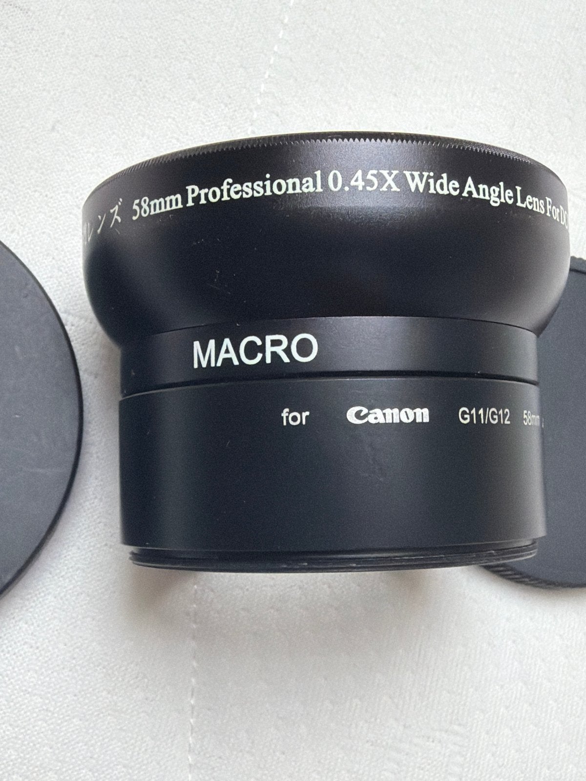 Canon G11/G12 58mm 0.45X Groothoek Macro Lens, Audio, Tv en Foto, Fotografie | Lenzen en Objectieven, Macrofunctie, Canon, Ophalen of Verzenden