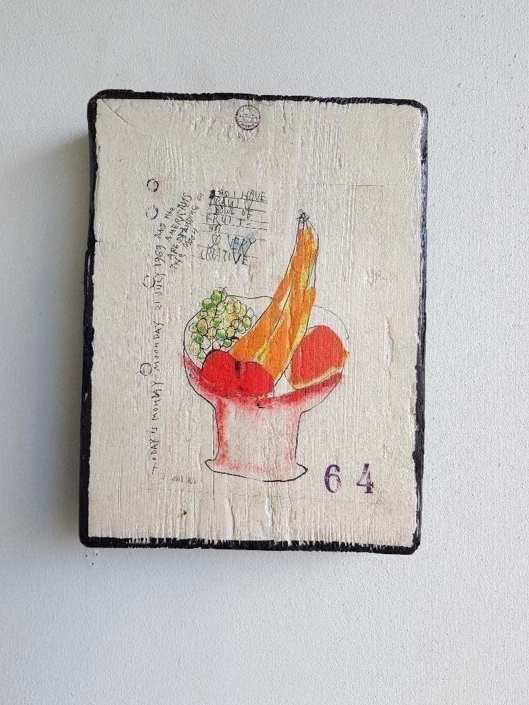 Viktor IV Logbook Page Mixed Media Relief, Verzenden