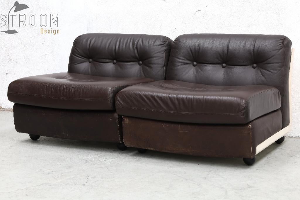 B&B Italia Amanta Fauteuils Vintage Jaren Design Set 2 van 2, Ophalen, Gebruikt, Zie website, Zie website
