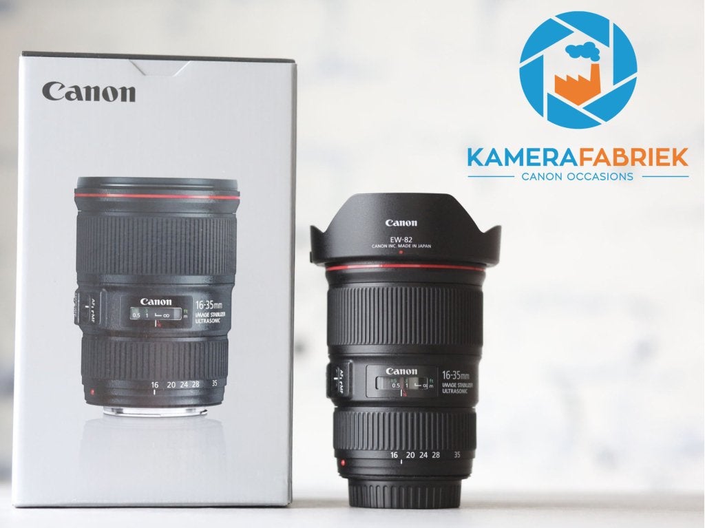 Canon EF 16-35mm f/4L IS USM - Incl. 1 jaar garantie!, Audio, Tv en Foto, Fotografie | Lenzen en Objectieven, Canon, -, -, Zo goed als nieuw