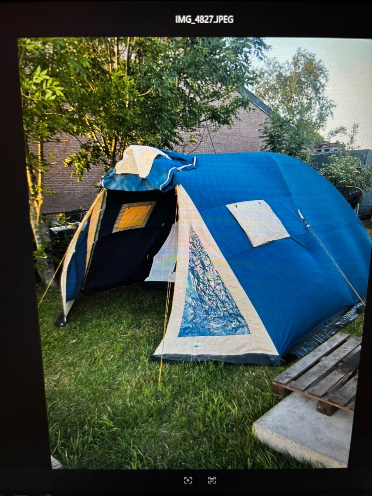 Karsten Tent Rhône - Ruime en Robuuste Familietent, Ophalen, Gebruikt, Tot en met 4