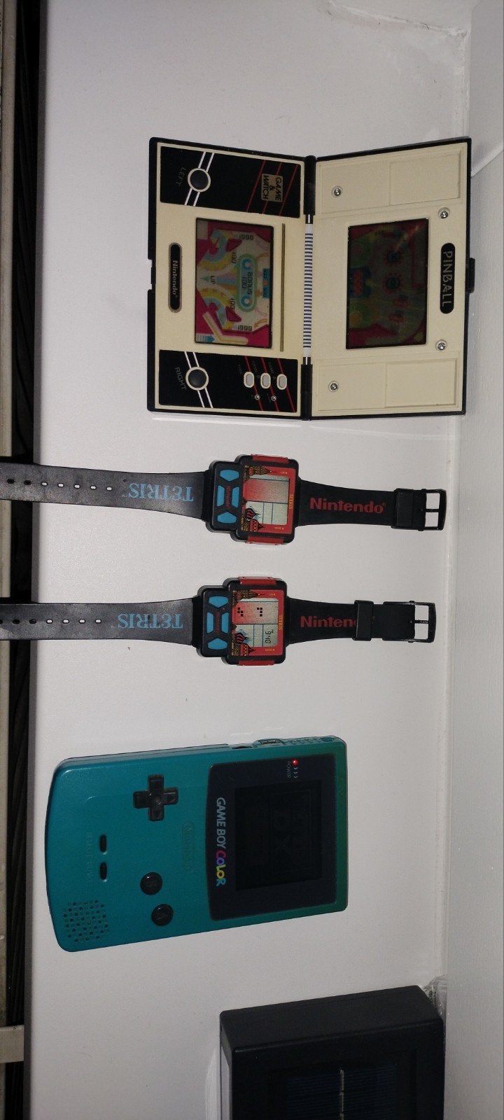 2xNintendo Watch Tetris,Game Boy Color,Game and watchPinball, Ophalen of Verzenden, Gebruikt, Game Boy Color, Met games