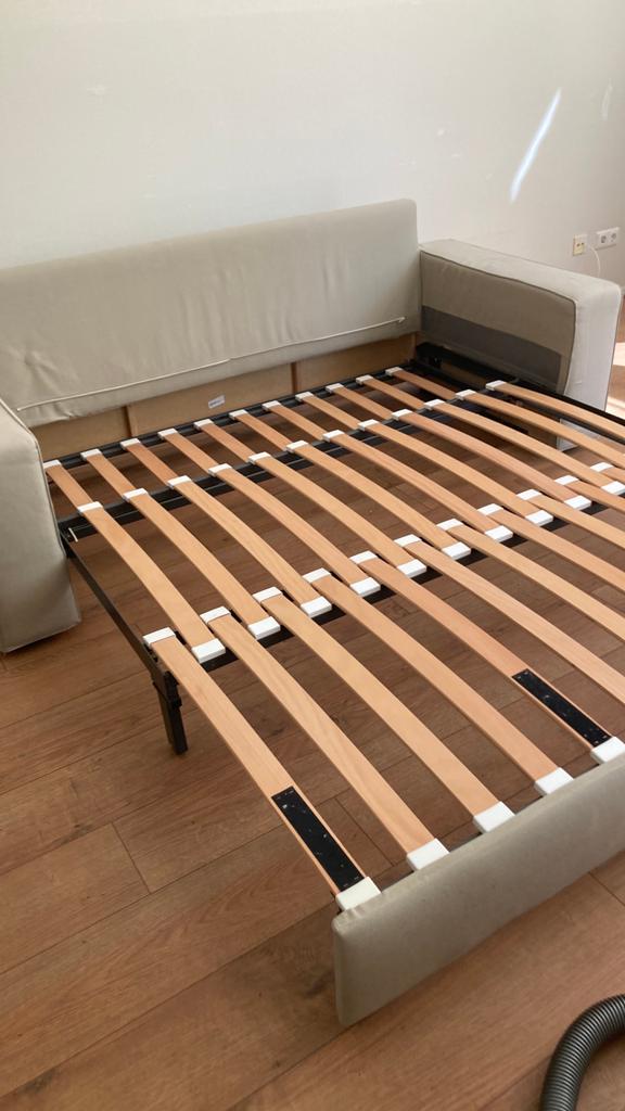 Vilasund slaapbank ikea, Ophalen, Beige, Tweepersoons, Zo goed als nieuw