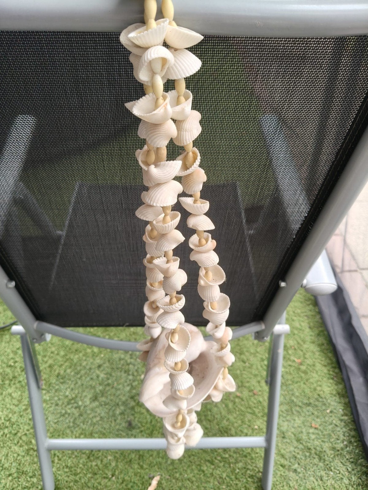 Mooie schelpenhangers en windgong, Ophalen, Gebruikt, Meerkleurig, Overige stijlen