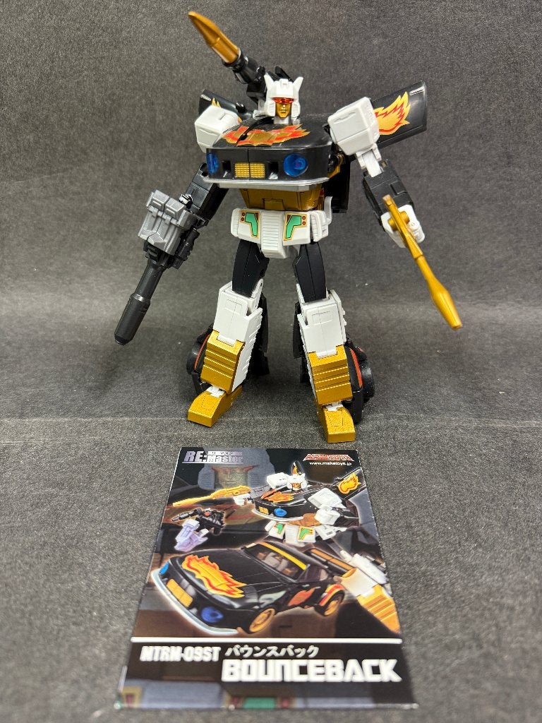Maketoys MTRM-09ST Bounceback Transformers Stepper, Verzamelen, Transformers, G1, Ophalen of Verzenden, Zo goed als nieuw, Autobots