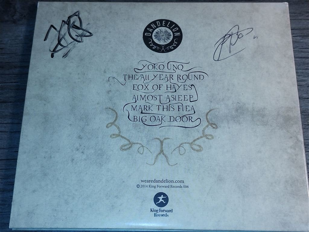 Dandelion - The All Year Round [Gesigneerd], Ophalen of Verzenden, Zo goed als nieuw, Gesigneerd