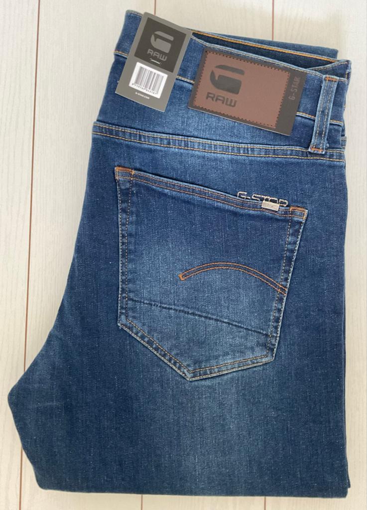 G-Star 3301 Slim Jeans W33 L36 - NIEUW, Ophalen of Verzenden, Nieuw, Blauw, W33 - W34 (confectie 48/50)