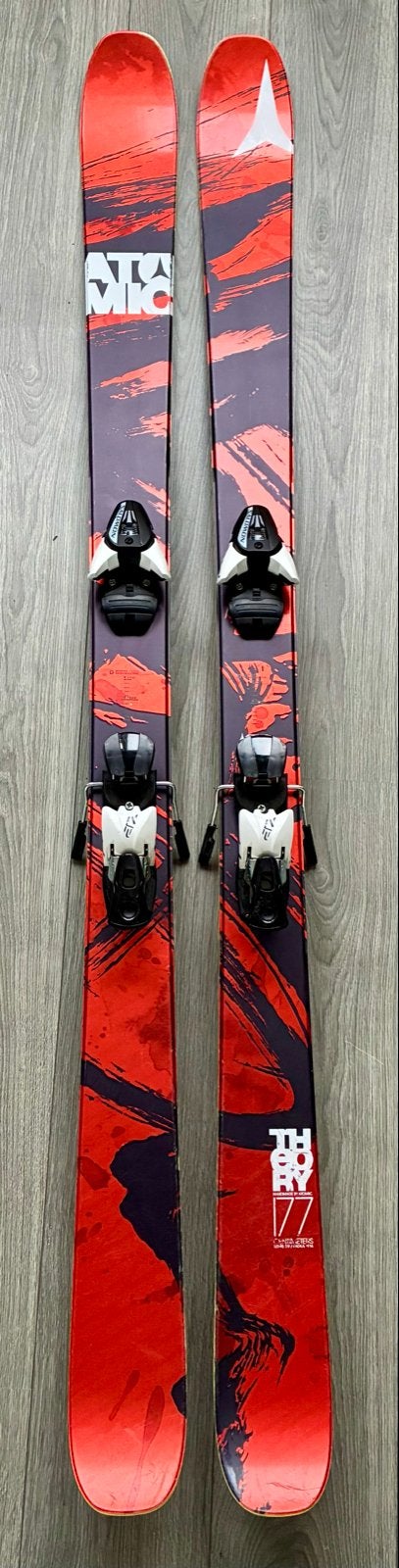 Atomic Theory Ski's 177 cm met Salomon bindingen en stokken, Sport en Fitness, Ophalen, 160 tot 180 cm, Gebruikt, Atomic
