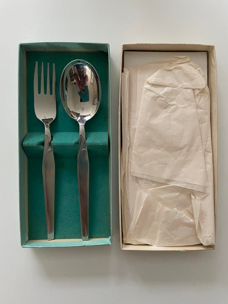 Vintage Sola bestekset Paola. Nieuw in doos, Ophalen of Verzenden, Nieuw, Rvs of Chroom