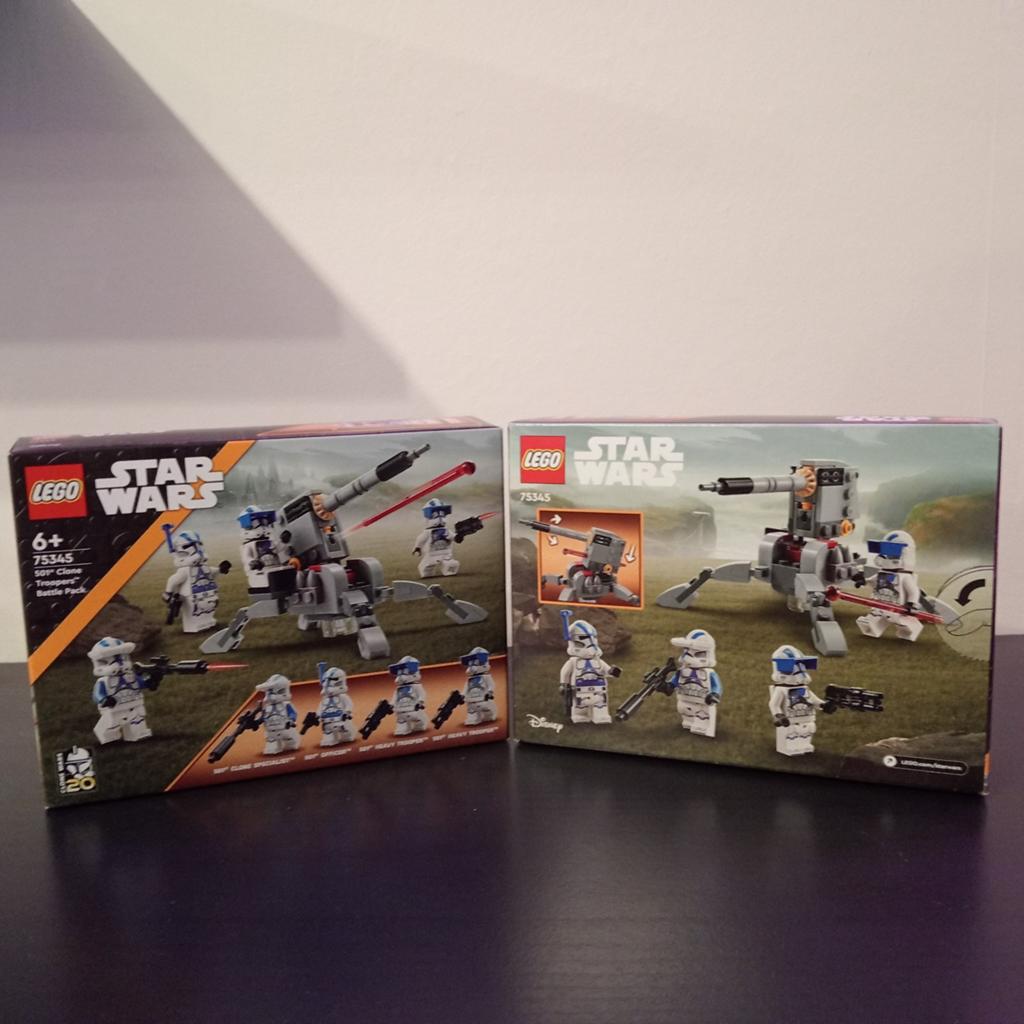 Nieuwe LEGO Star Wars 75345 501st Clone Troopers Battle Pack, Inclusief minifiguren, Star Wars, Lego, Nieuw