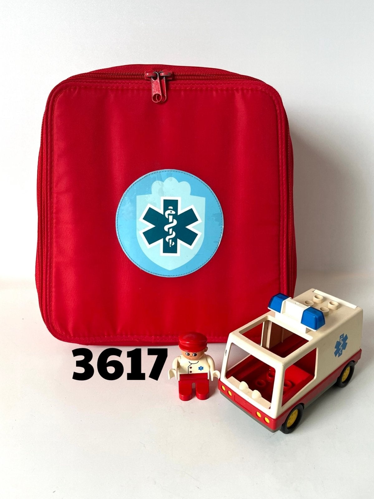 Lego Duplo 3617  -  Ziekenhuis Rugzak, Ophalen of Verzenden, Zo goed als nieuw, Duplo