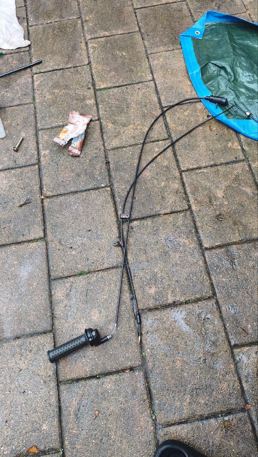 Gashendel + kabel voor Piaggio, Fietsen en Brommers, Brommeronderdelen | Scooters, Ophalen of Verzenden
