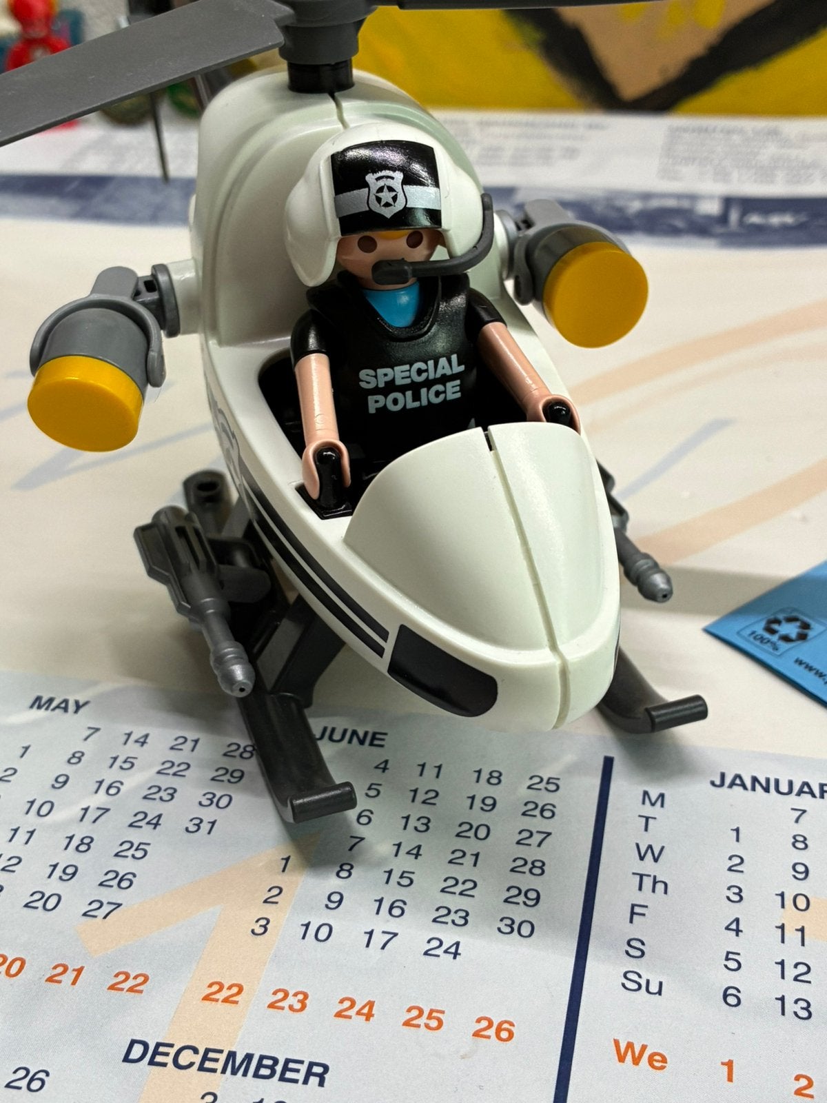 Playmobil politie helikopter 5916, Gebruikt, Complete set, Voertuig, Ophalen of Verzenden