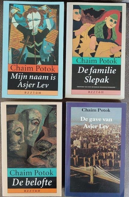 Chaim Potok:Familie Slepak, Belofte, Mijn naam is Asjer Lev, Boeken, Ophalen of Verzenden, Zo goed als nieuw