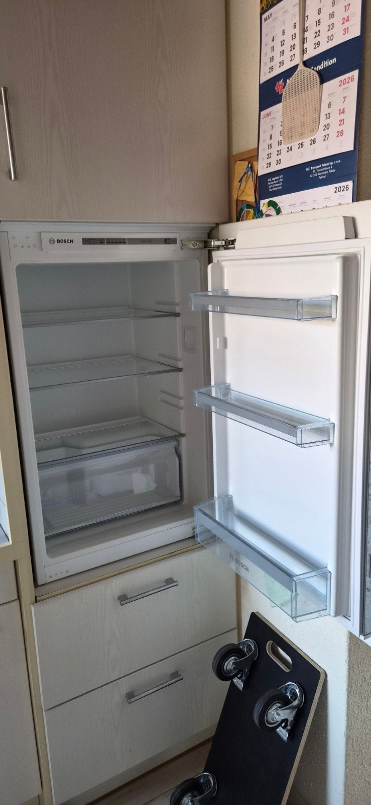 bosch koelkast A++ 144L, 200 liter of meer, Ophalen, Zonder vriesvak, 160 cm of meer