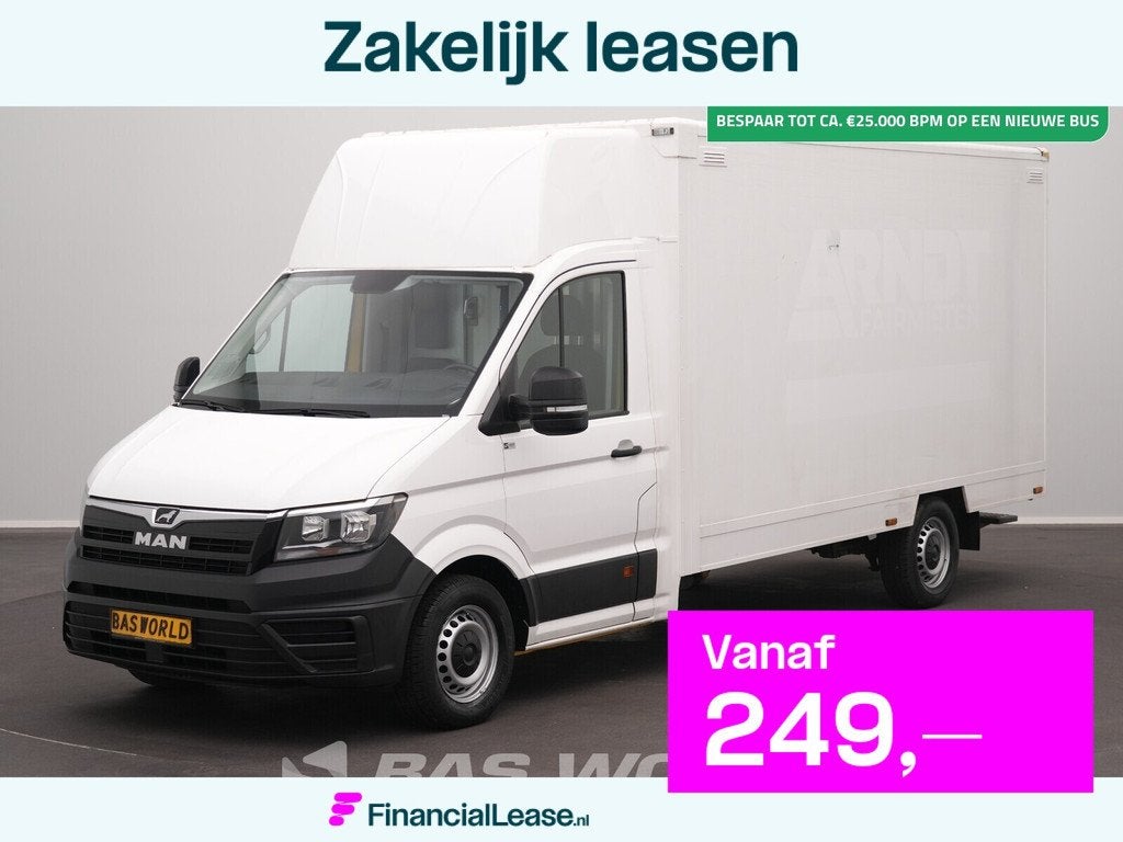 MAN TGE 3.100 Bakwagen Verkoopwagen Foodtruck Meubelbak Koff, Stof, Gebruikt, Euro 6, 4 cilinders