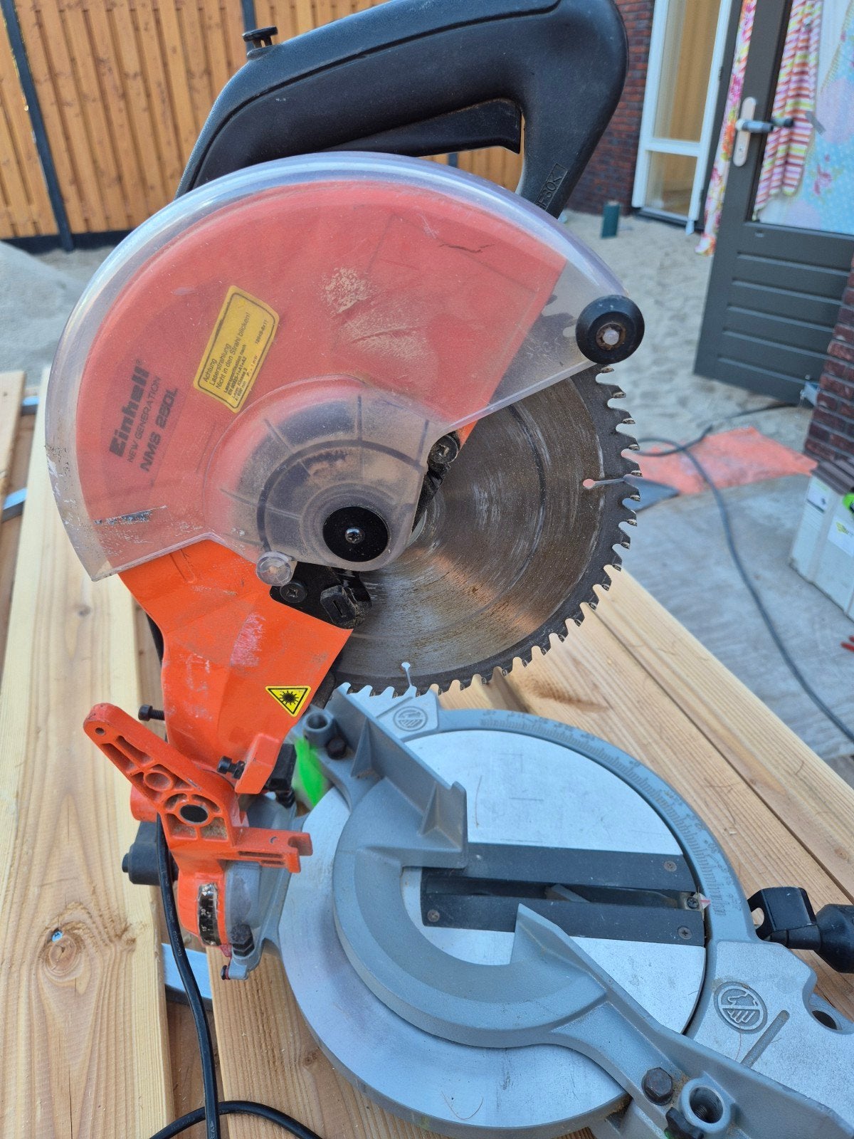 Afkortzaag, Doe-het-zelf en Verbouw, Gereedschap | Zaagmachines, Ophalen, Gebruikt, Afkortzaag, 30 tot 70 mm