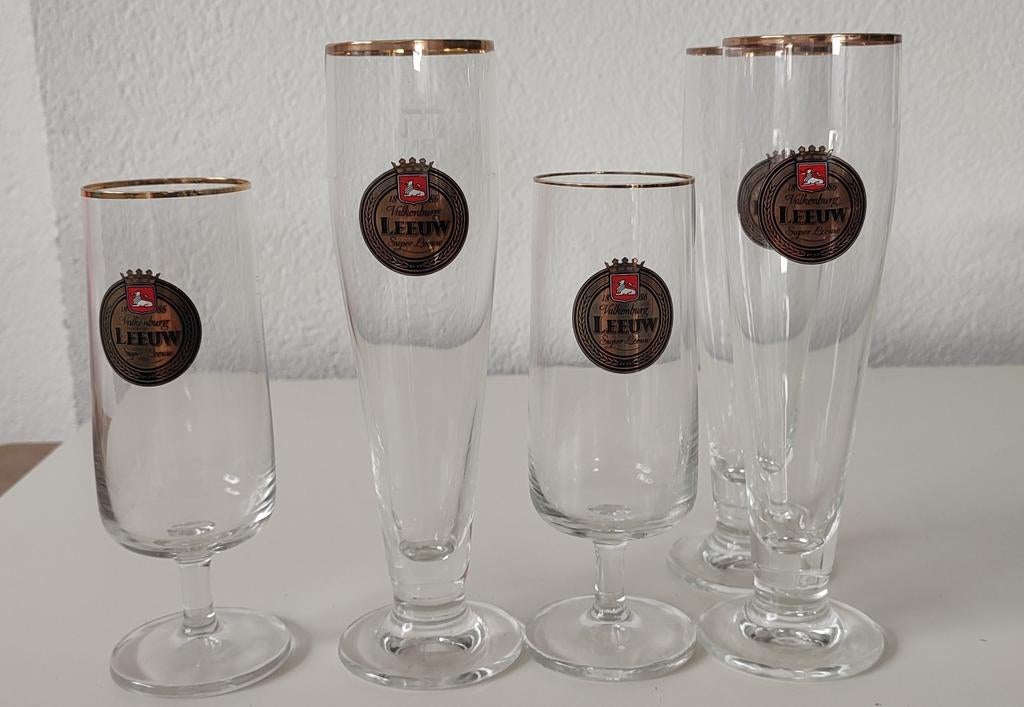Leeuw bier glazen #7, Ophalen of Verzenden, Gebruikt, Glas of Glazen, Leeuw