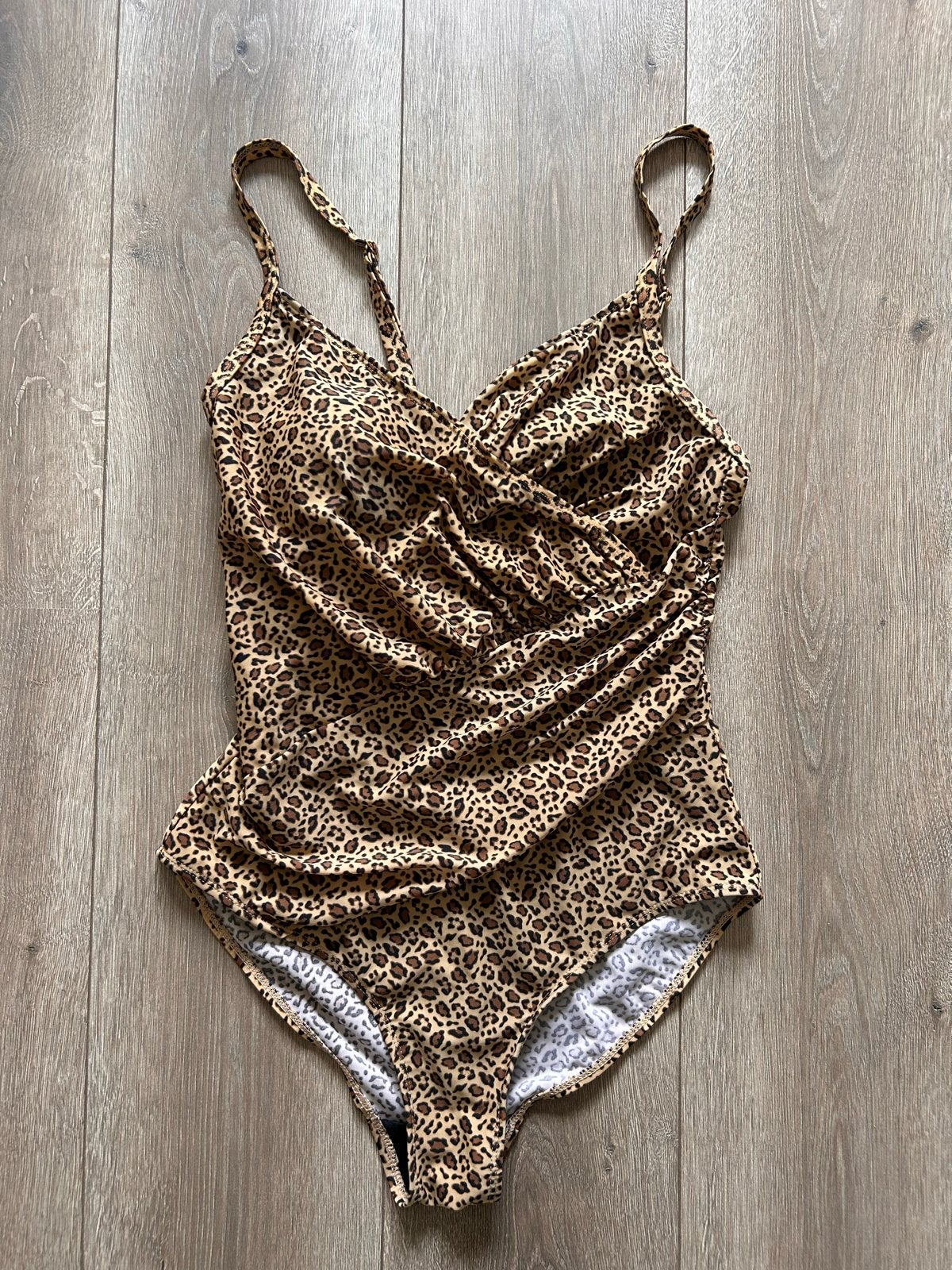 Leopard print badpak - Zo goed als nieuw, Verzenden, Zo goed als nieuw, Bruin, Badpak