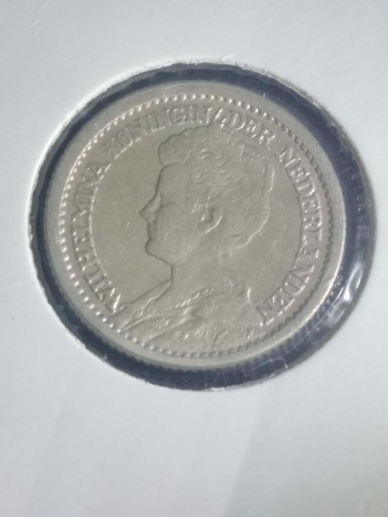1/2 gulden 1913 Wilhelmina, Postzegels en Munten, Munten | Nederland, Ophalen of Verzenden, Koningin Wilhelmina, 1 gulden