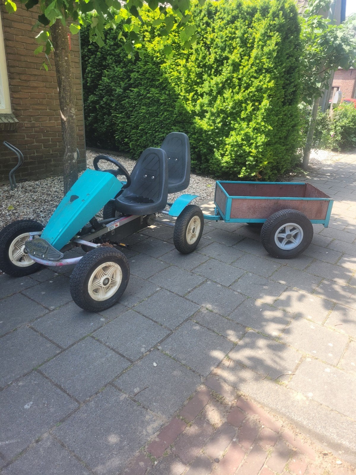 Mammoet Skelter met Duozit en Aanhanger, Ophalen of Verzenden