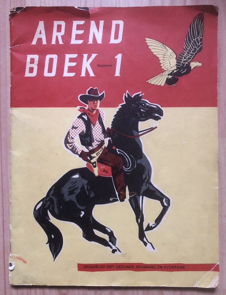 AREND BOEK NUMMER 1 - JEUGDBLAD - 1956 - 24 X 32 CM, Eén stripboek, Ophalen of Verzenden, Zo goed als nieuw