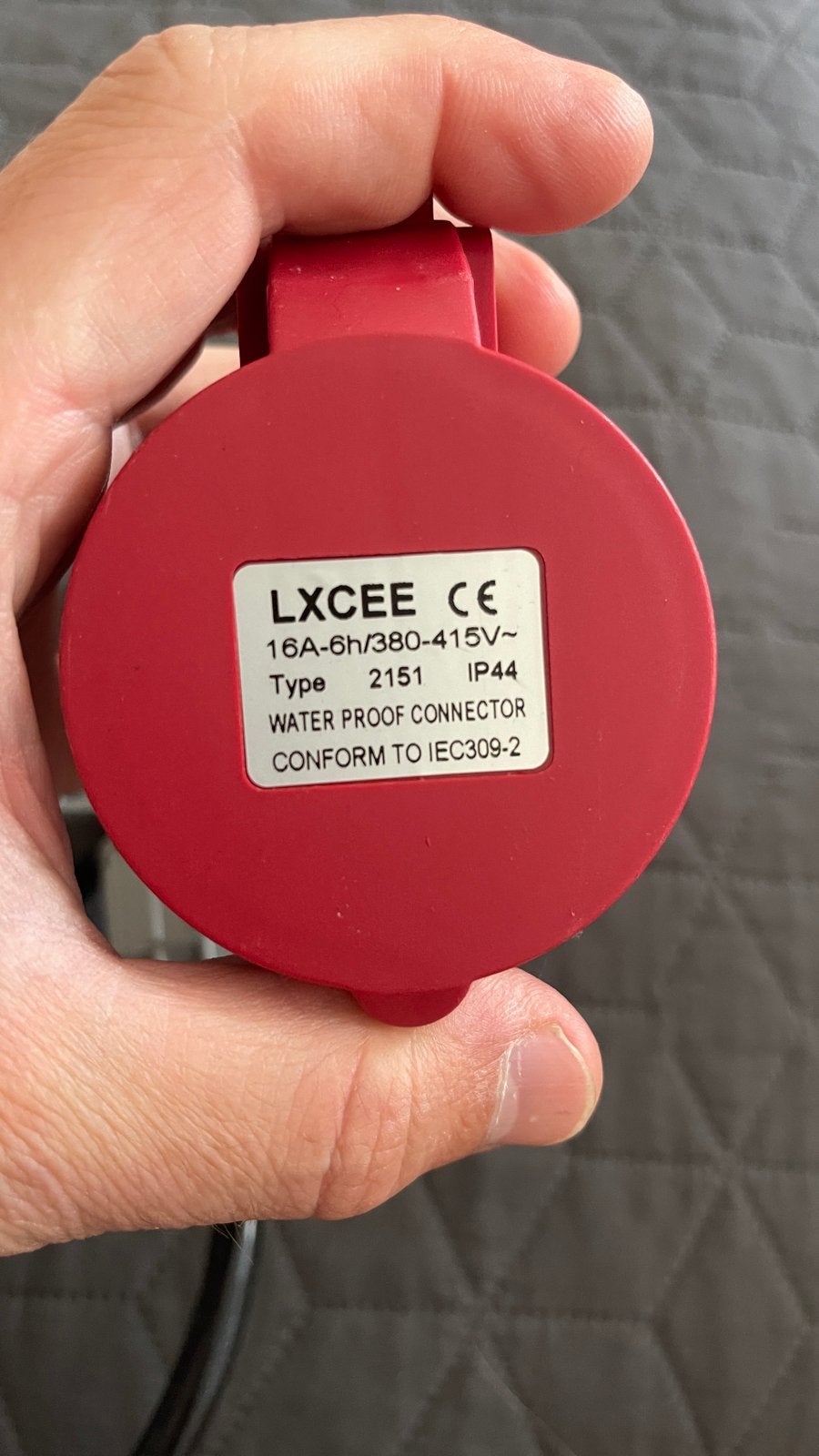 Verloopkabel CEE 16A 5-polig (rood) naar CEE 16A 3-polig (bl, Ophalen of Verzenden, Nieuw, Overige merken, Kabel of Snoer