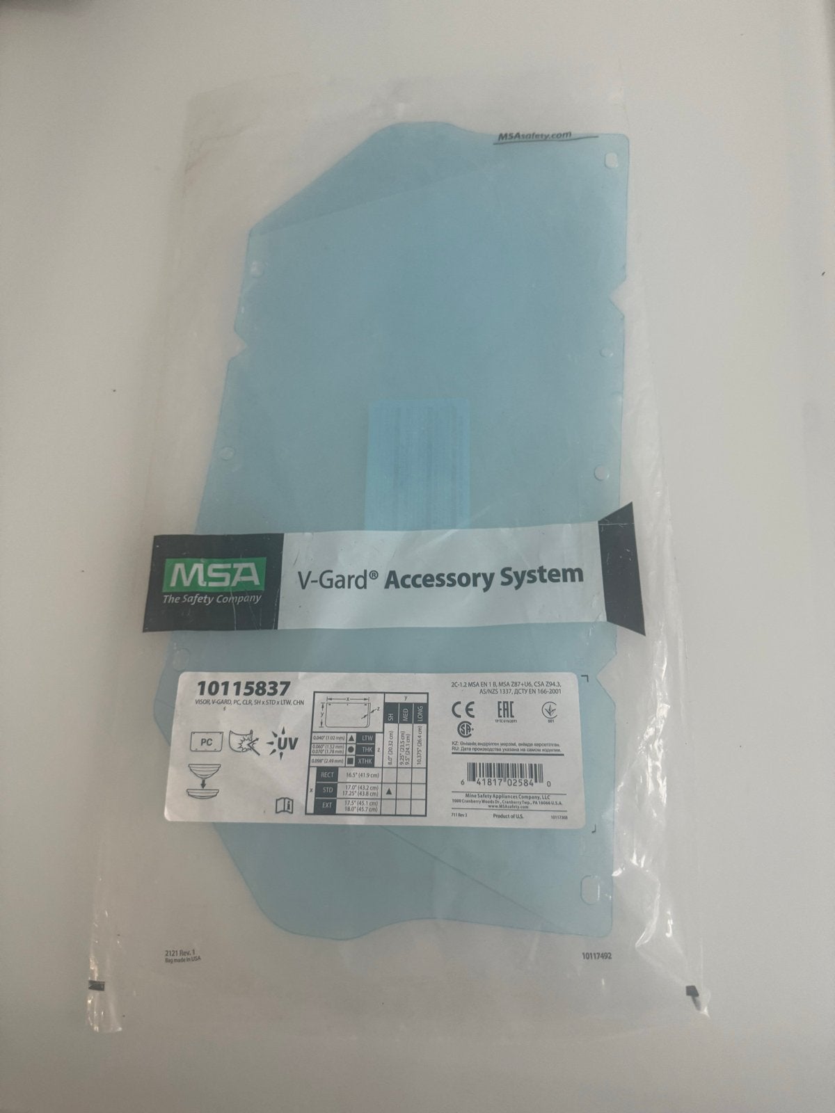 MSA V-Gard Accessoire Systeem Vizier, Motoren, Ophalen of Verzenden