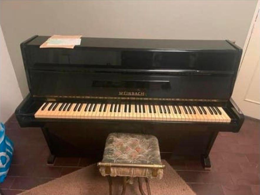 Weinbach piano., Muziek en Instrumenten, Piano's, Ophalen of Verzenden, Gebruikt, Zwart