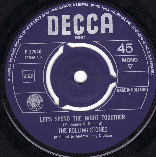 single vinyl ROLLING STONES – Let's Spend The Night Together, Cd's en Dvd's, Vinyl Singles, Verzenden, Gebruikt, Rock en Metal