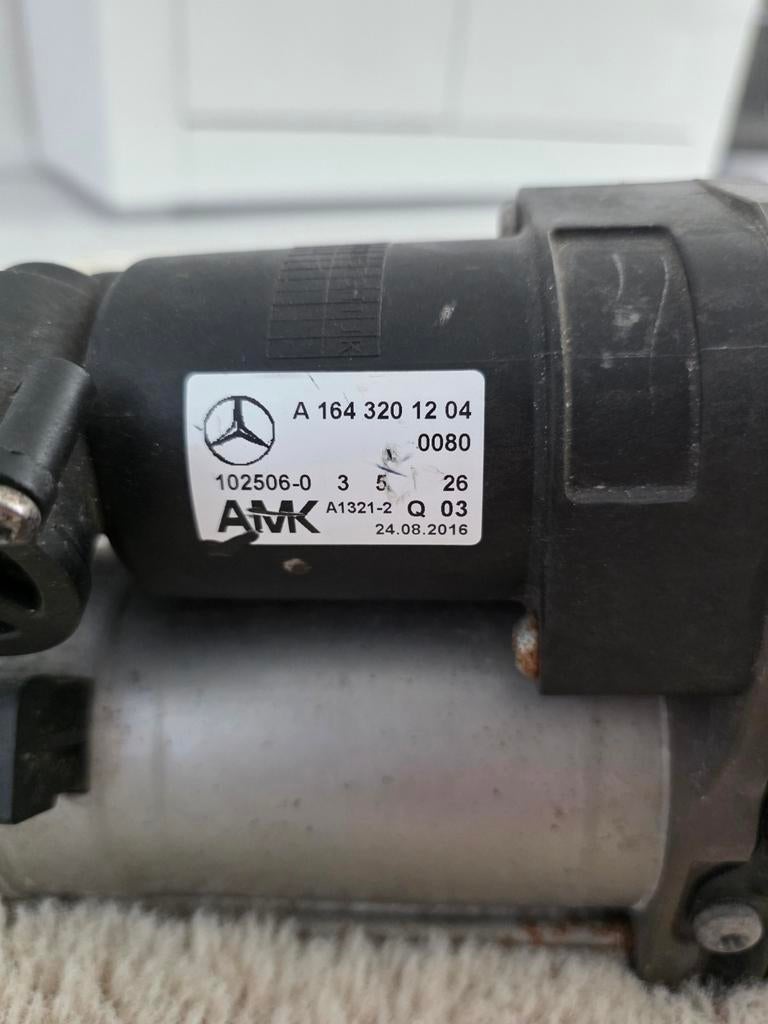 Mercedes W164 ML / GL Luchtvering Compressor A1643201204, Ophalen of Verzenden, Gebruikt, Mercedes-Benz