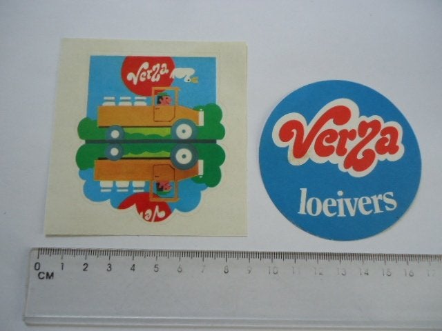 sticker Jaren 70 80 VERZA melk ijs retro vintage melkman, Verzenden, Zo goed als nieuw, Bedrijf of Vereniging