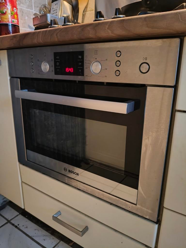 Bosch Inbouw combimagnetron lees omschrijving !!, Witgoed en Apparatuur, Ovens, Gebruikt, Inbouw, Oven, Bosch, 55 tot 60 cm, 45 tot 60 cm