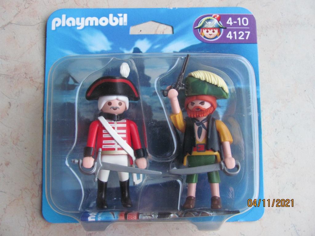NIEUW in doos PLAYMOBIL nr 4127 duopack PIRATEN roodrok duel, Ophalen of Verzenden, Nieuw