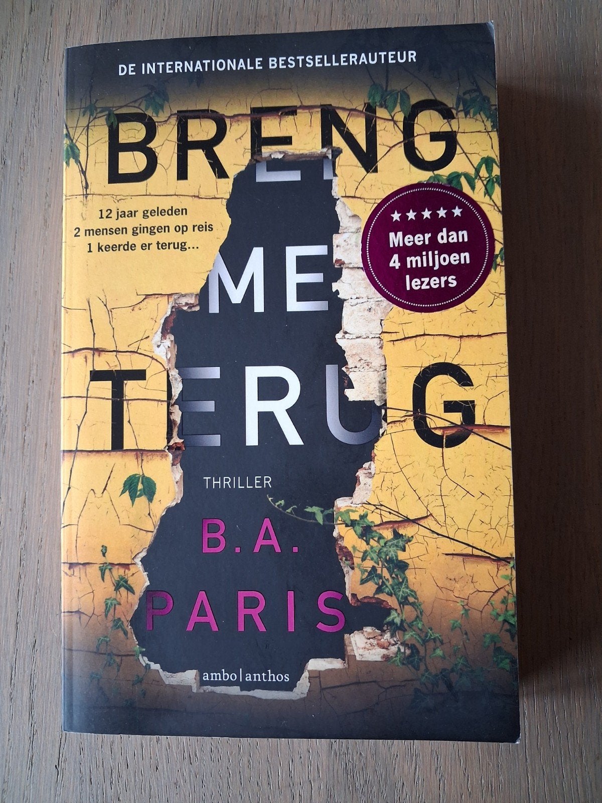 Breng Me Terug - B.A. Paris, Boeken, Ophalen of Verzenden, Gelezen, B.A. Paris, Europa overig