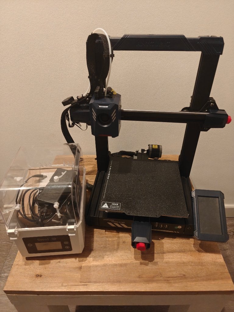 Anycubic Kobra 2 Pro met Sovol 3D Filament Dryer, Computers en Software, Ophalen, Gebruikt, Ingebouwde Wi-Fi, Filament