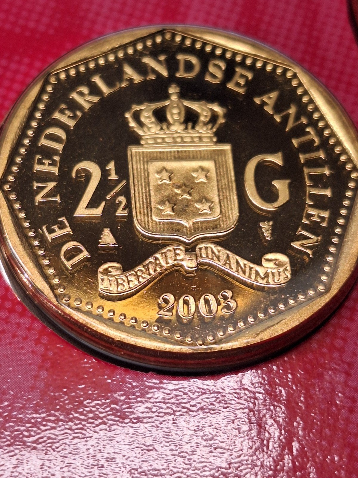 Nederlandse Antillen 2,5 gulden 2003 bu, Postzegels en Munten, Munten | Nederland, Ophalen of Verzenden, Koningin Beatrix, 1 gulden
