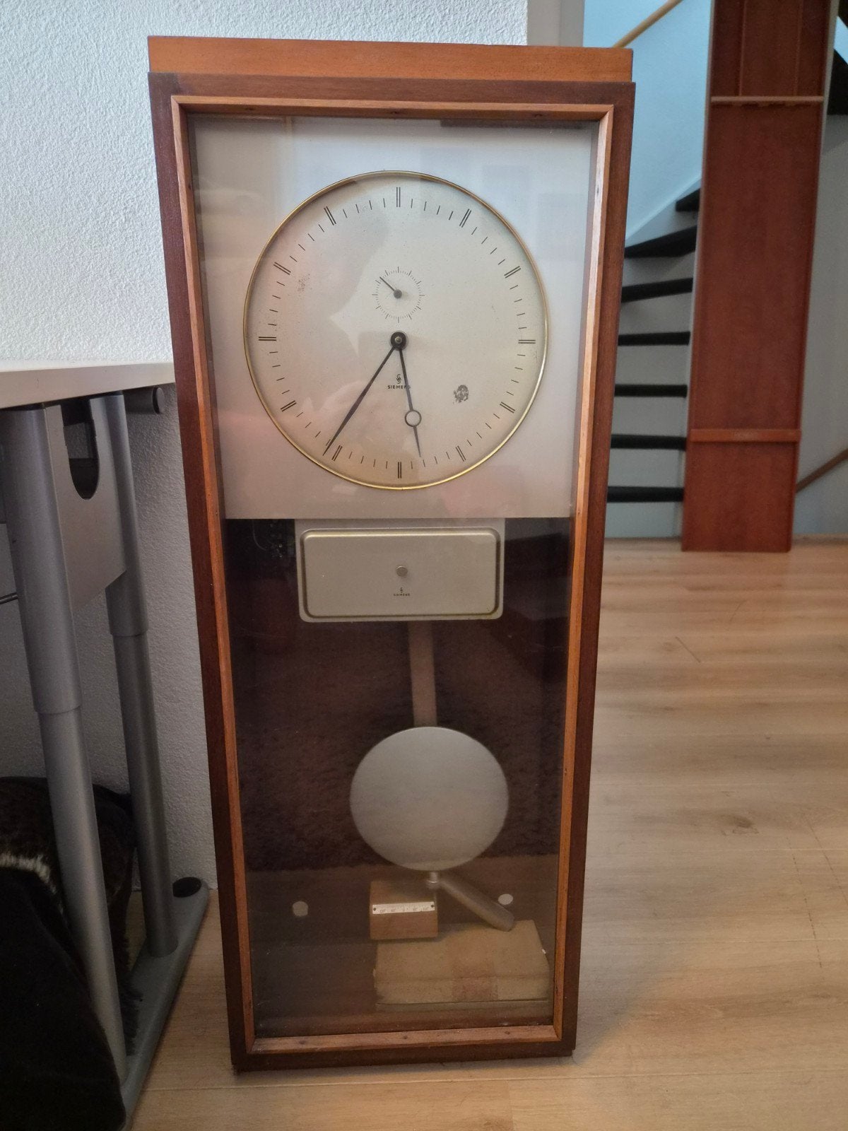 Vintage Siemens Hoofduurwerk met Slinger - Jaren '50, Ophalen of Verzenden