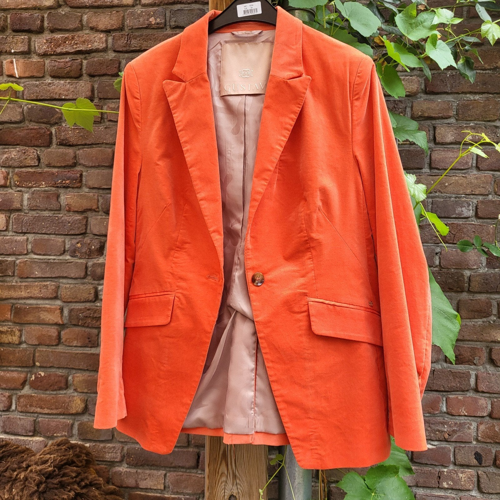 Gustav colbert mt 38 oranje fluweel, Maat 38/40 (M), Verzenden, Gustav, Nieuw
