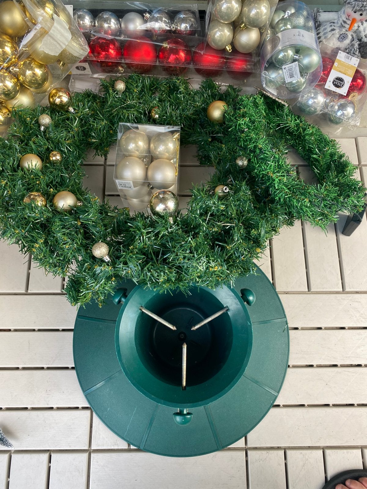 Kerstboomstand & Kerstdeco / Christmas Tree Stand & Deco, Diversen, Kerst, Ophalen
