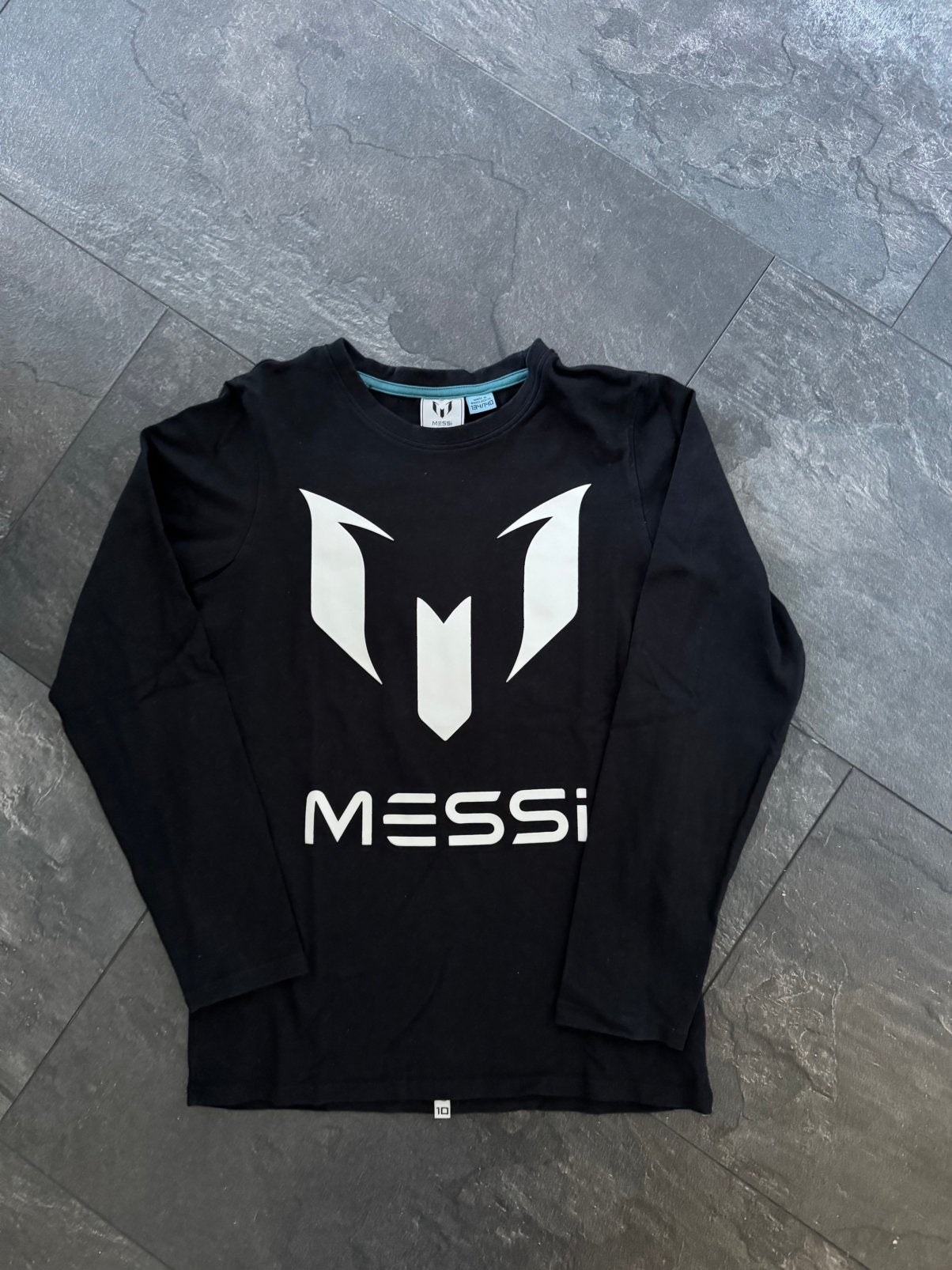 Messi longsleeve maat 134/140, Ophalen of Verzenden, Zo goed als nieuw, Jongen, Shirt of Longsleeve