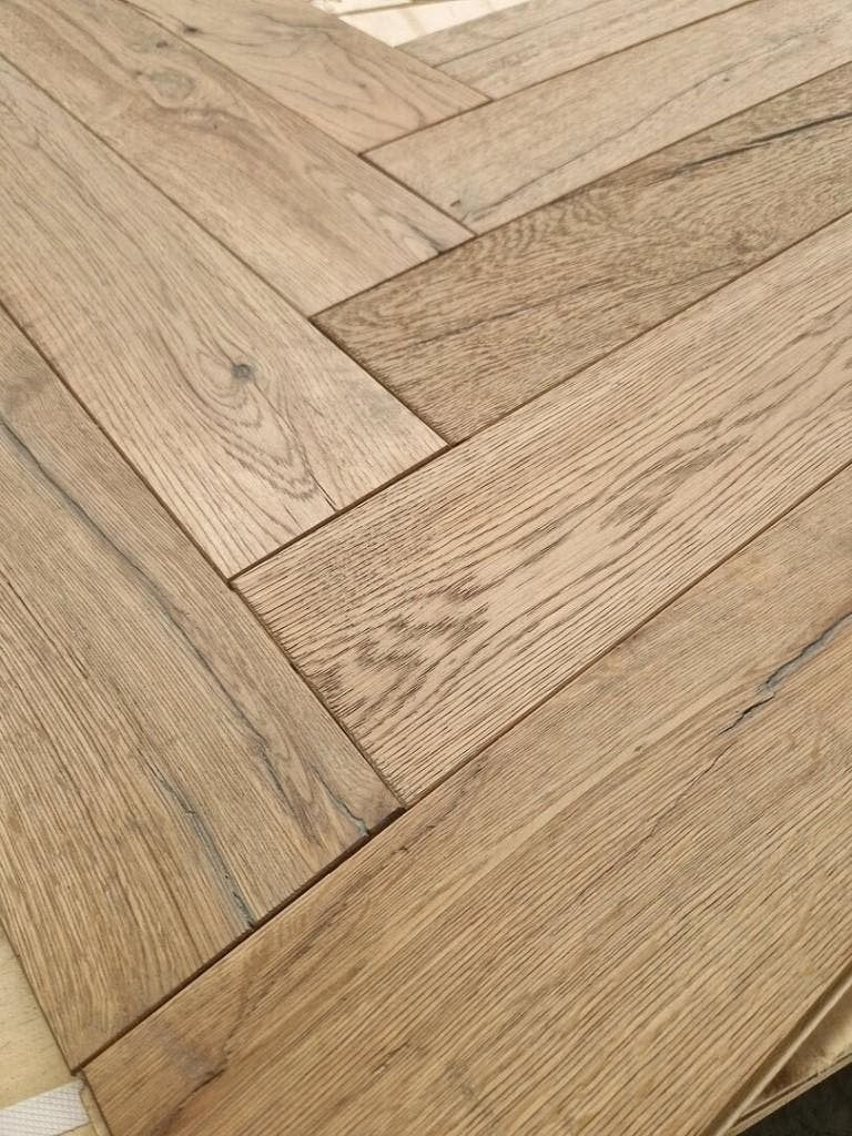 SALE;; IKEN VISGRAAT VLOER VEROUDERD GEBORSTELD GEOLIED!, Ophalen, Nieuw, 75 m² of meer, Parket