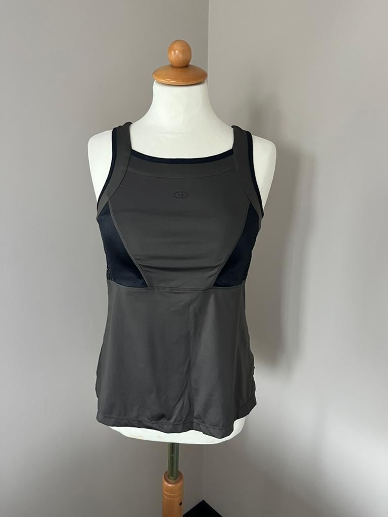 Nieuwstaat! Goldbergh sporttop donkergroen zwart L 38/40, Maat 38/40 (M), Zwart, Ophalen of Verzenden, Zo goed als nieuw