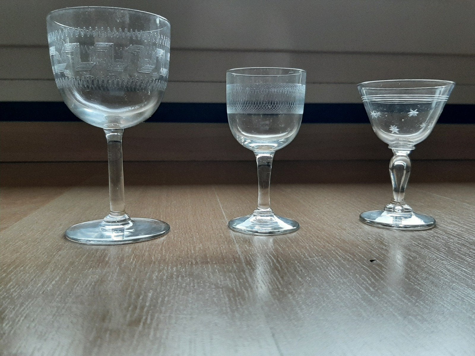 vintage likeur/borrel en kleine wijnglaasjes, Ophalen of Verzenden, Zo goed als nieuw, Overige typen