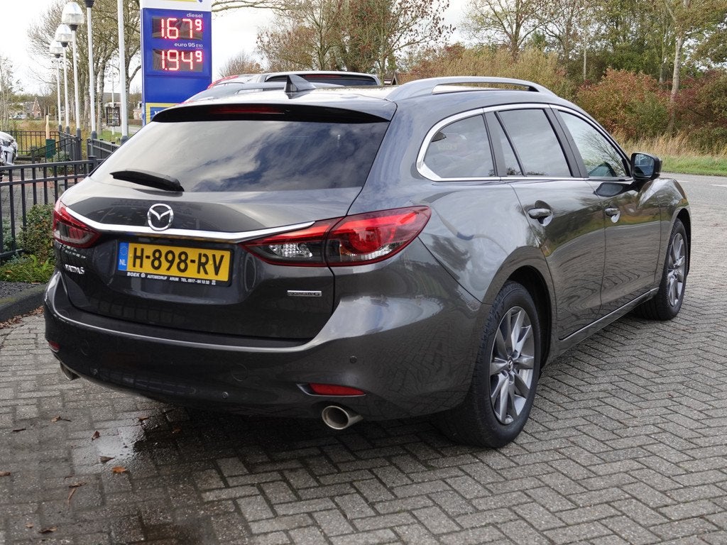 Mazda 6 Sportbreak 2.0 SkyActiv-G 165PK Comfort AUTOM. | HUD, Auto's, Mazda, 1998 cc, Stof, Gebruikt, 4 cilinders