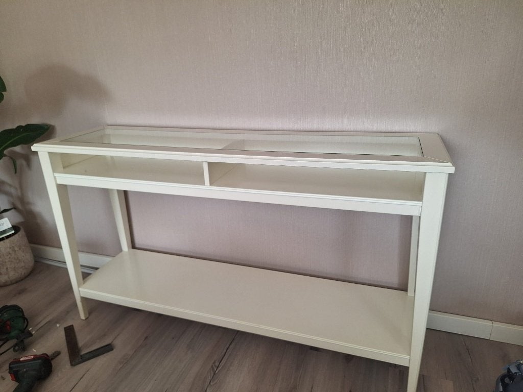 Ikea liatorp sidetable, Ophalen, Met plank(en), Gebruikt, 100 tot 150 cm