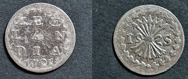 Zeeland Bezemstuiver 1791, Verzenden, Vóór koninkrijk, 5 cent, Zilver