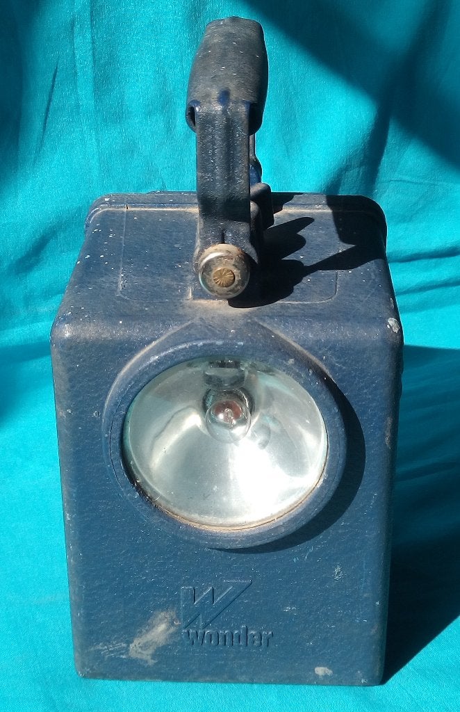 BLAUWE FRANSE SPOORWEGEN WONDER SEIN LAMP JAREN 1940, Verzenden, Gebruikt, Trein, Overige typen